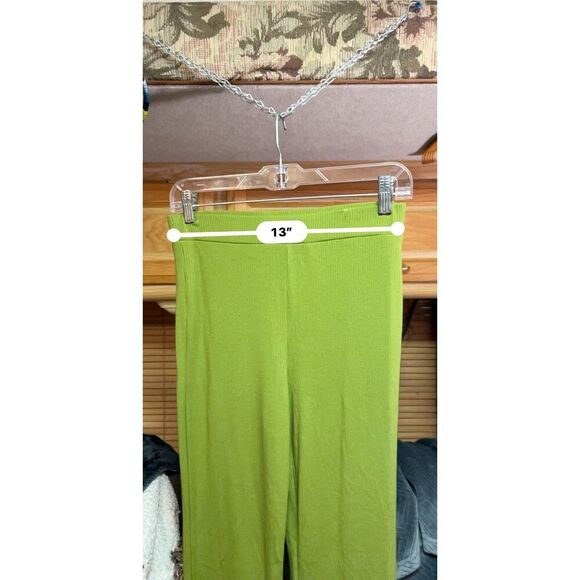 Olivaceous Green Wide Leg Pants Medium - Picture 5 of 6
